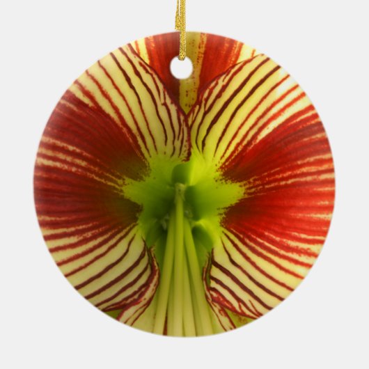 Butterfly Amaryllis Keramik Ornament (Hinten)