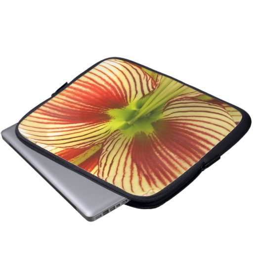 Butterfly Amaryllis Laptopschutzhülle (Vorne Knopf)