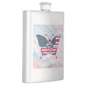 Butterfly American Flag Design-62616 Flachmann (Rechts)
