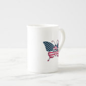 Butterfly American Flag Design-62616 Porzellantasse (Vorderseite Rechts)