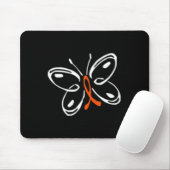 Butterfly Aml Leukemia Bewusstsein Mousepad (Mit Mouse)