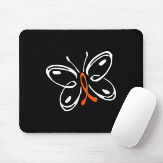 Butterfly Aml Leukemia Bewusstsein Mousepad (Mit Mouse)