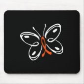 Butterfly Aml Leukemia Bewusstsein Mousepad (Vorne)