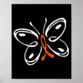 Butterfly Aml Leukemia Bewusstsein Poster (Vorne)