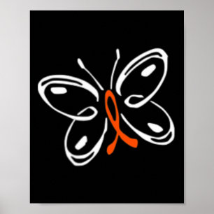 Butterfly Aml Leukemia Bewusstsein Poster