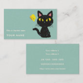 Butterfly and Cat Visitenkarte (Vorne/Hinten)