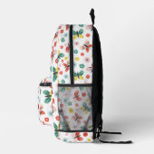 Butterfly And Floral Pattern  Bedruckter Rucksack (Rechts)