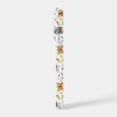 Butterfly And Floral Pattern  iPhone Hülle (Linke Seite)