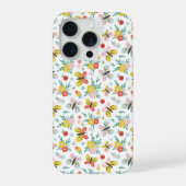 Butterfly And Floral Pattern iPhone Hülle (Rückseite)