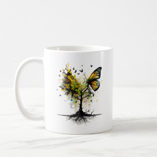 Butterfly Animal Creative Art Kaffeetasse (Links)