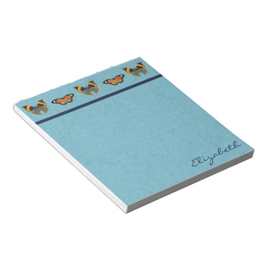 Butterfly-Ansammlung Notepad Notizblock (angewinkelt)