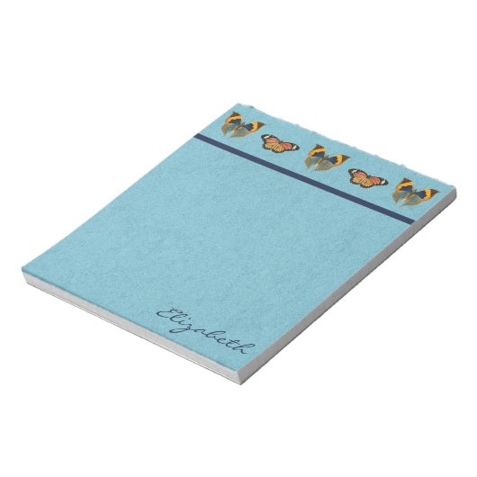 Butterfly-Ansammlung Notepad Notizblock (Rotiert)