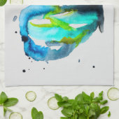 Butterfly Aquarell-Aquarell Geschirrtuch (Gefaltet)