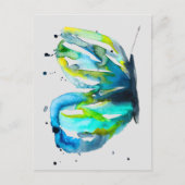 Butterfly Aquarell-Aquarell Postkarte (Vorderseite)