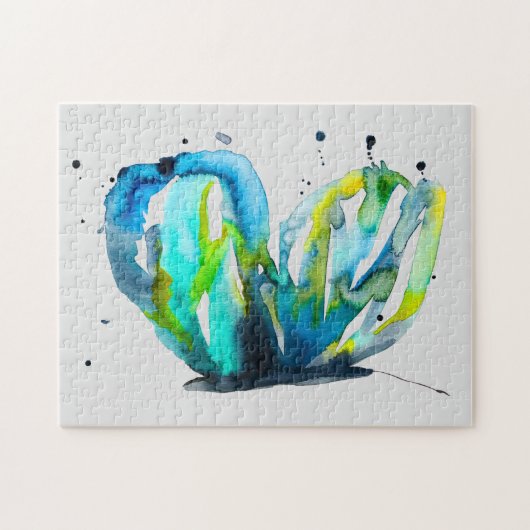 Butterfly Aquarell-Aquarell Puzzle (Horizontal)