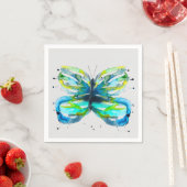 Butterfly Aquarell-Aquarell Serviette (Beispiel)