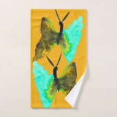 Butterfly Aquarell hübsch Badhandtuch Set (Handtuch)