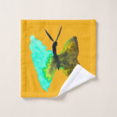 Butterfly Aquarell hübsch Badhandtuch Set (Waschlappen)