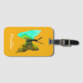 Butterfly Aquarell hübsch Gepäckanhänger (Vorderseite (Horizontal))