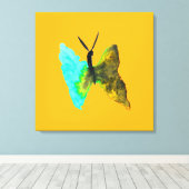 Butterfly Aquarell hübsch Leinwanddruck (Insitu (Holzboden))