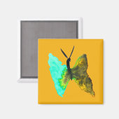 Butterfly Aquarell hübsch Magnet (Vorderseite/Rückseite)