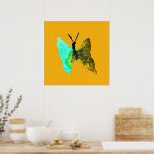 Butterfly Aquarell hübsch Poster (Küche)