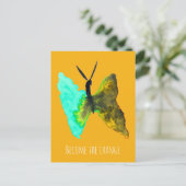 Butterfly Aquarell hübsch Postkarte (Stehend Vorderseite)
