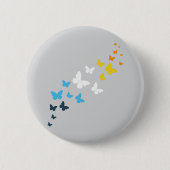 Butterfly AroAce Pride - AroAce Flag Colors Button (Vorderseite)