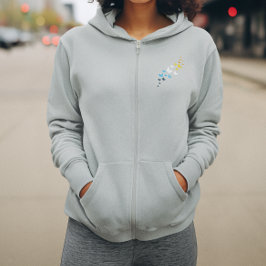 Butterfly AroAce Pride - AroAce Flag Colors Hoodie