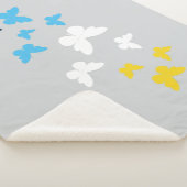 Butterfly AroAce Pride - AroAce Flag Colors Sherpadecke (3/4)