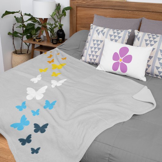 Butterfly AroAce Pride - AroAce Flag Colors Sherpadecke