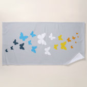 Butterfly AroAce Pride - AroAce Flag Colors Strandtuch (Vorderseite)