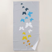 Butterfly AroAce Pride - AroAce Flag Colors Strandtuch (Vorderseite)