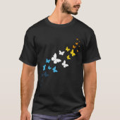Butterfly AroAce Pride - AroAce Flag Colors T-Shirt (Vorderseite)
