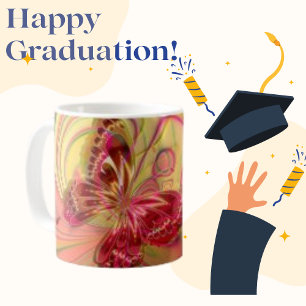 Butterfly Arrangement Moderne ästhetische Klassisc Kaffeetasse