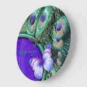 Butterfly Art 27 Wall Clocks Große Wanduhr (Winkel)