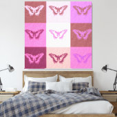 Butterfly Art 2 Leinwanddruck (Insitu (Schlafzimmer))