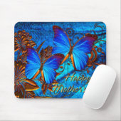 Butterfly Art 35 Glückliche Mutter Tag Mousepad (Mit Mouse)