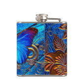 Butterfly Art 35 Wrapped Flask Flachmann (Rückseite)