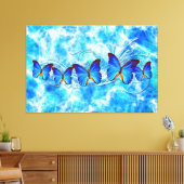 Butterfly Art 37 Wrapped Canvas Leinwanddruck (Insitu (Wohnzimmer))
