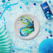 Butterfly Art Aquarell Pappteller (Party)