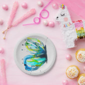 Butterfly Art Aquarell Pappteller (Party)