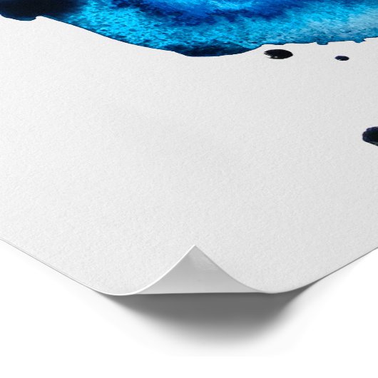 Butterfly Art Aquarell Poster (Ecke)