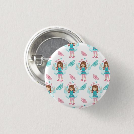 Butterfly Art Button (Vorne & Hinten)