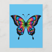 BUTTERFLY ART COLORFUL Postcard Postkarte (Vorderseite)