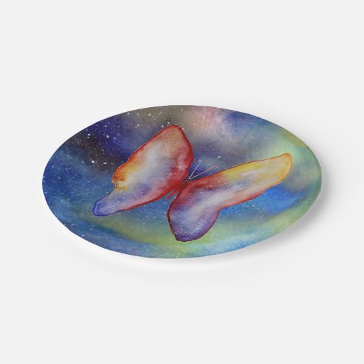 Butterfly Art Custom Paper Teller 7 in (Schrägansicht)