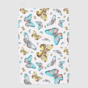 Butterfly Art Drawing Golfhandtuch