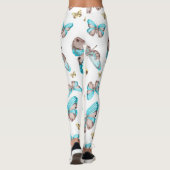 Butterfly Art Drawing Leggings (Rückseite)