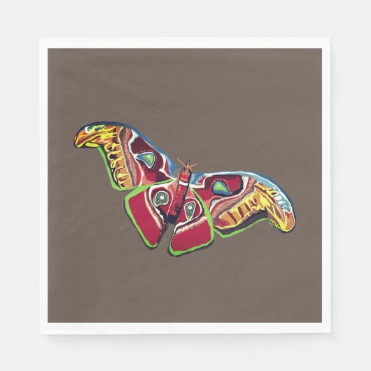 Butterfly Art Drawing Serviette (Vorderseite)