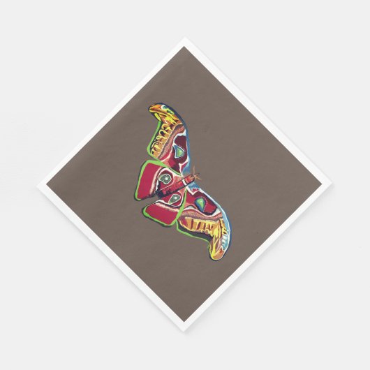 Butterfly Art Drawing Serviette (Ecke)